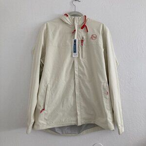 Marine Layer Alta Jacket Cream Zip Up Outdoors Skater Casual Hooded Men's XL NWT